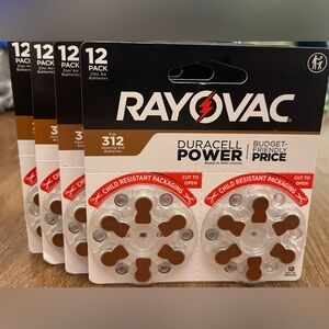 Brown Hearing Aid Batteries - 4 (12- packs)